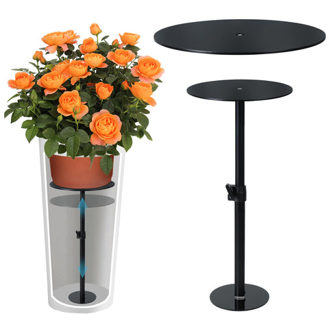 UYEDUJZ adjustable plant riser with telescoping height for tall indoor and outdoor pots