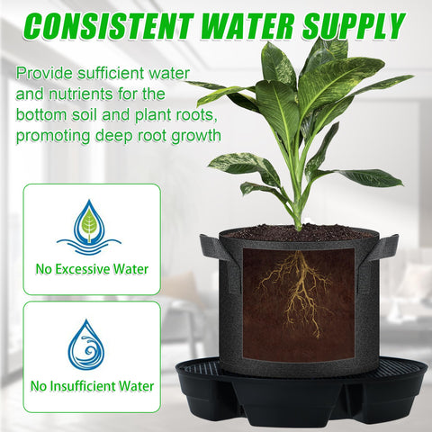 UYEDUJZ elevated plate with grid holes keeps pots elevated and drains safely