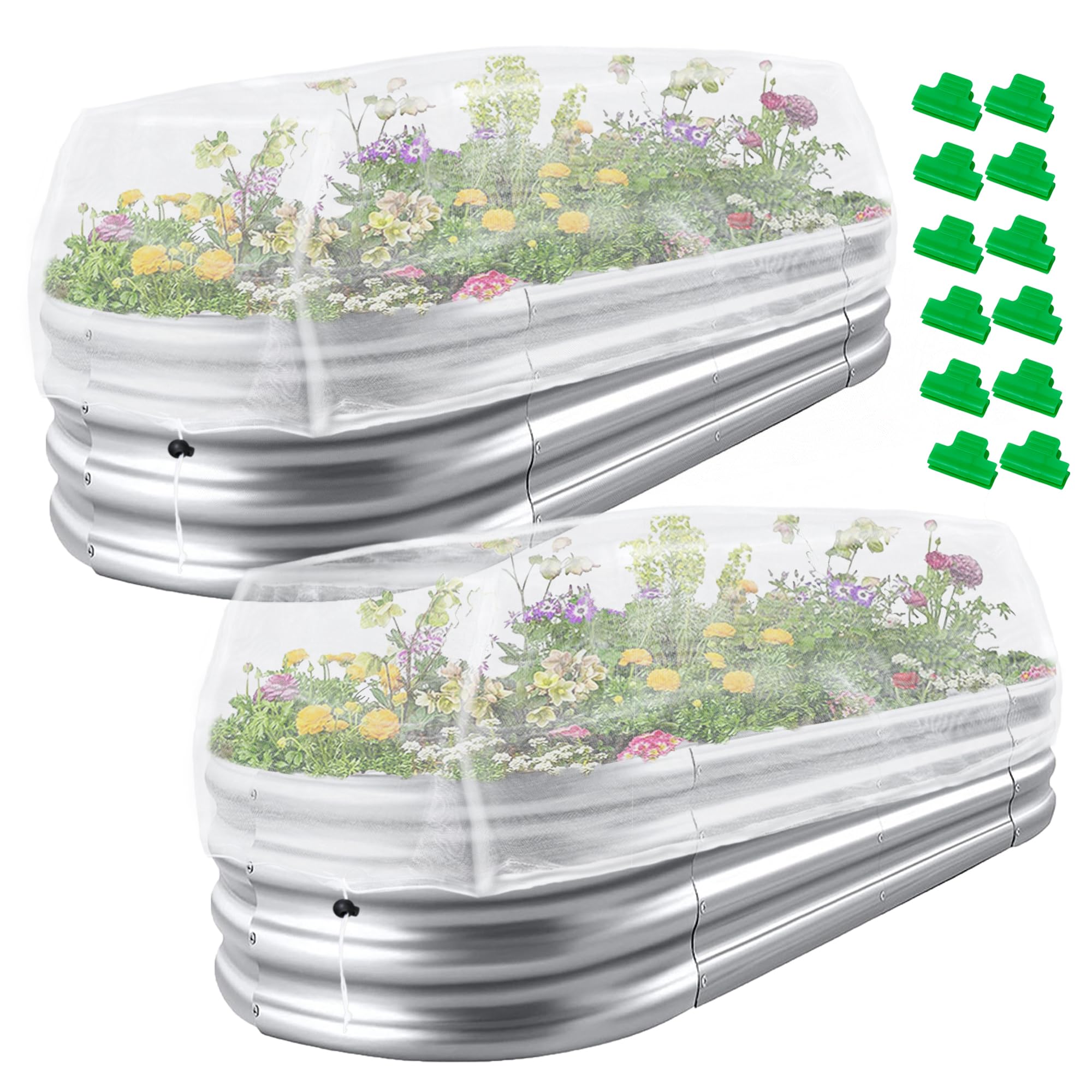 UYEDUJZ garden netting 4x2ft cover protects vegetables from insects