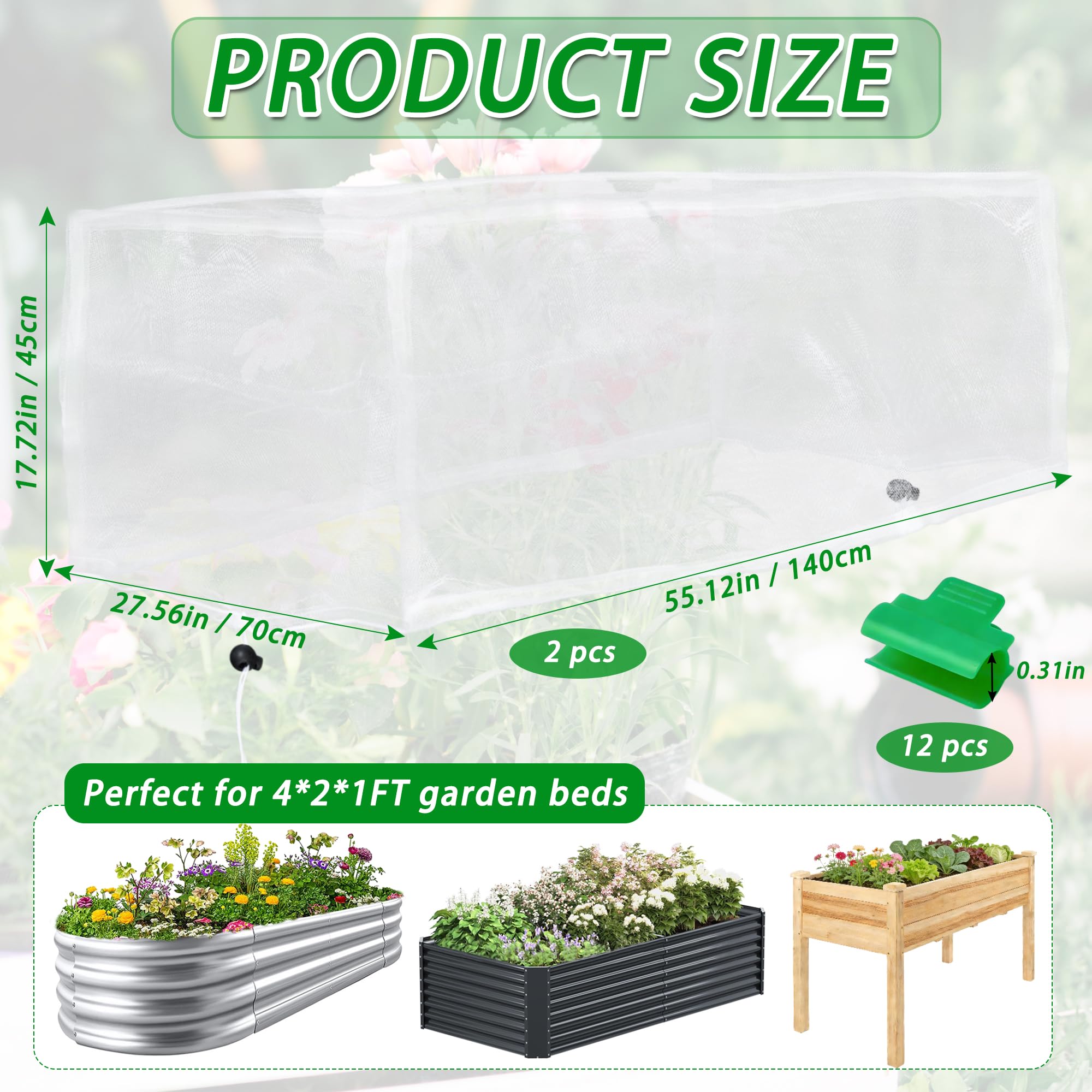 UYEDUJZ UV-resistant HDPE mesh ensures durable garden protection