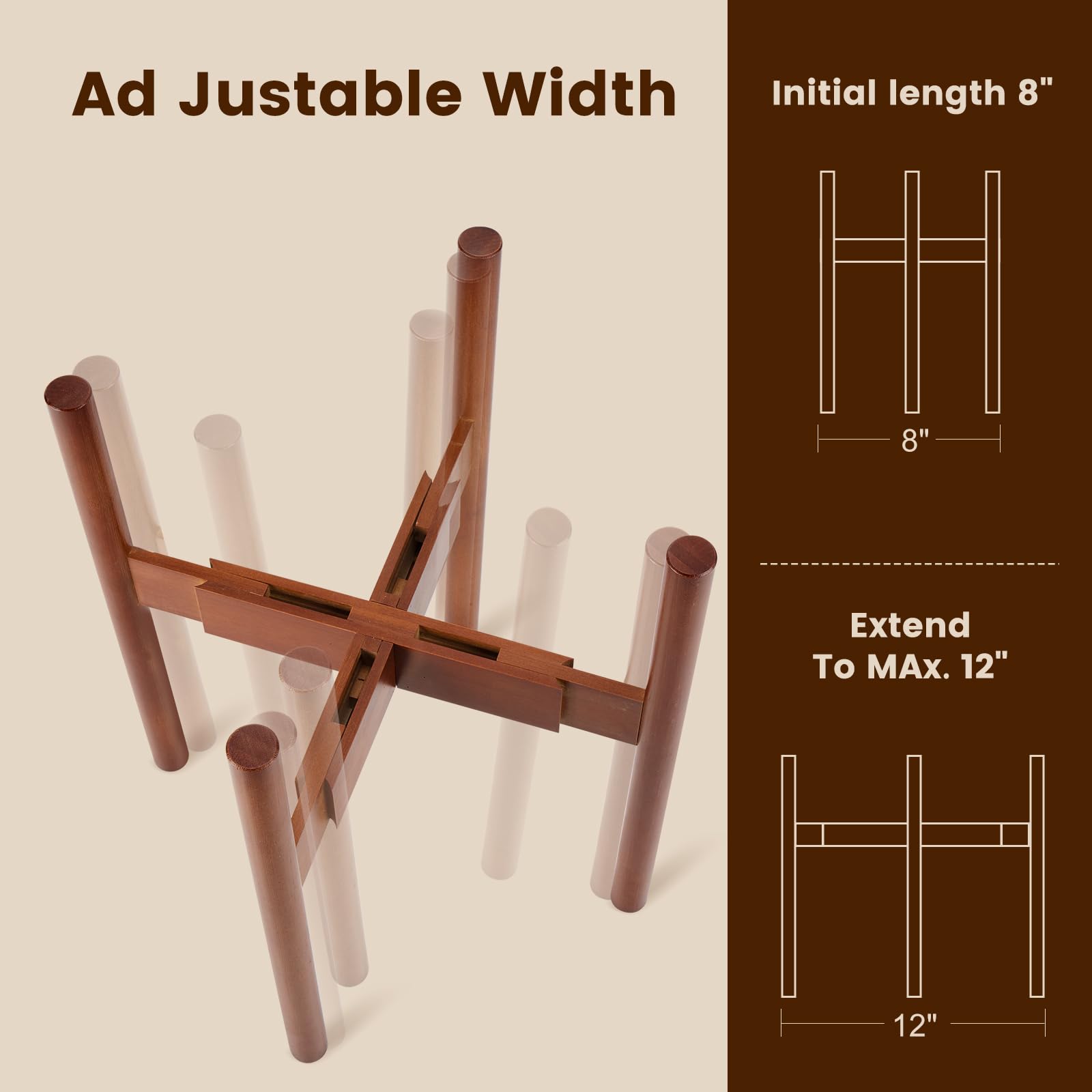 UYEENGY stand assembles quickly without tools using provided hardware.