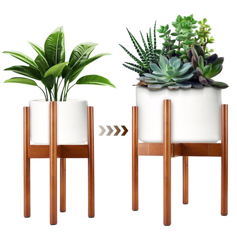 UYEENGY indoor plant stand, corner-bamboo display, space-saving.