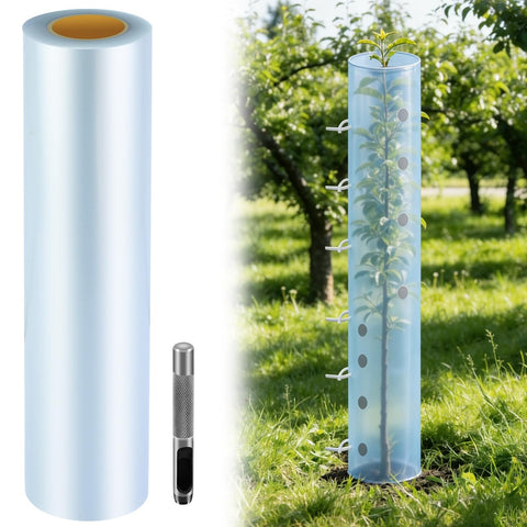 Uyeesi 1-roll tree grow tubes shield saplings from wildlife and weather