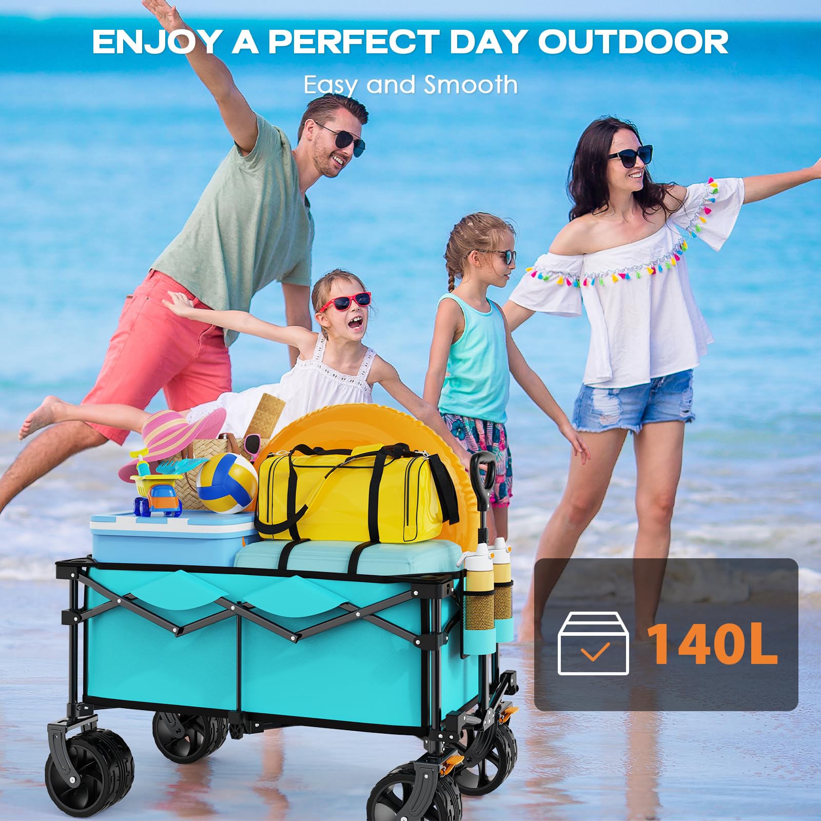 Uyittour folding mechanism enables fast deployment for camping or groceries.