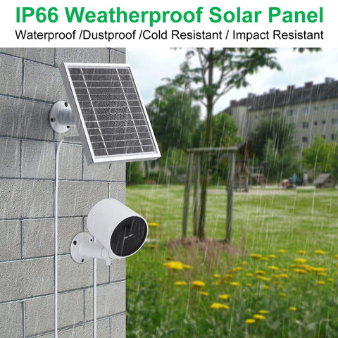 UYODM solar panel showing built-in 2200mAh battery for continuous power