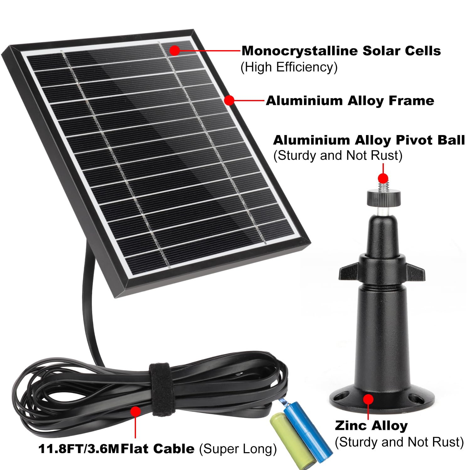 UYODM solar panel with screws and wall anchors for quick installation