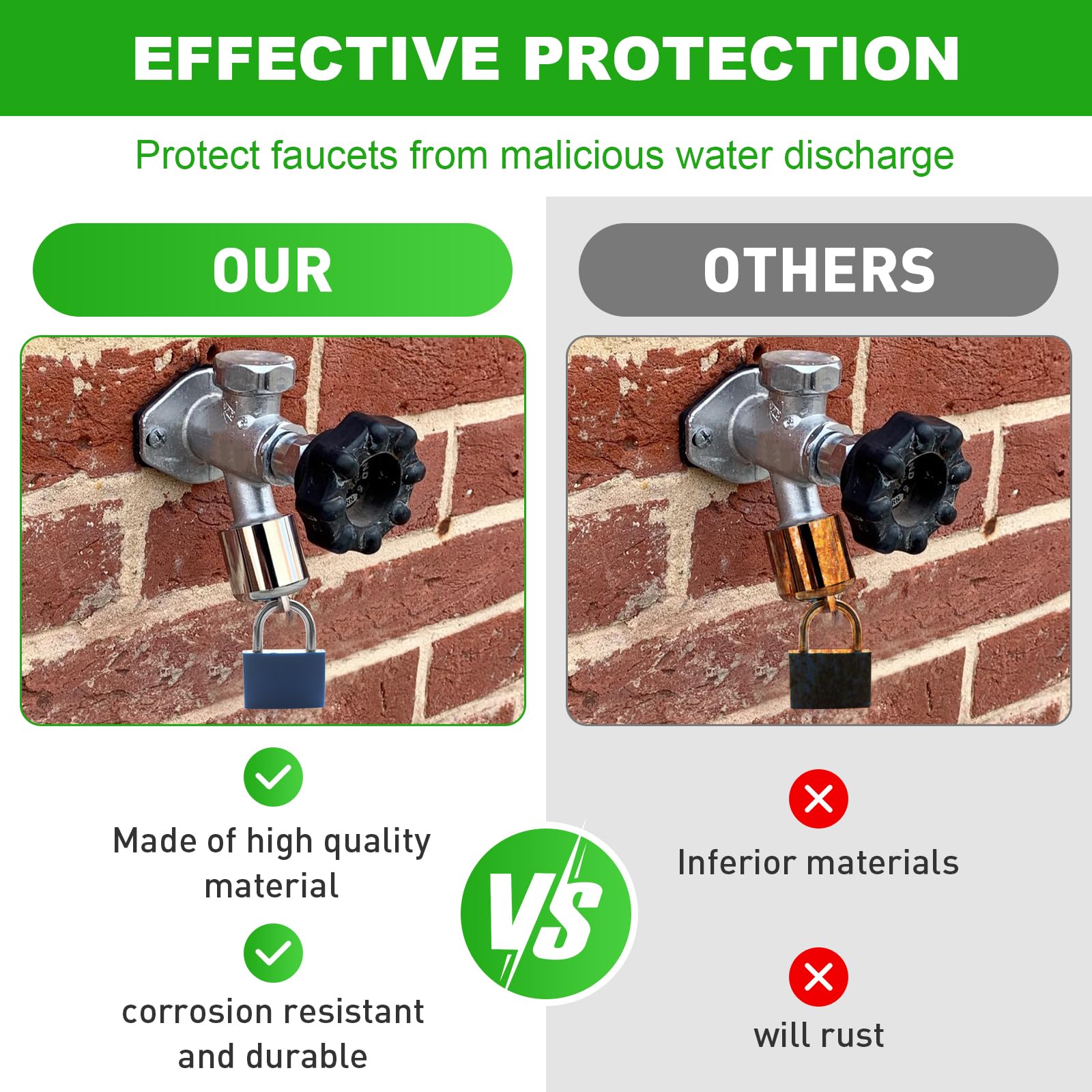 UYZO DSL-2 durable metal construction resists rust in outdoor conditions.