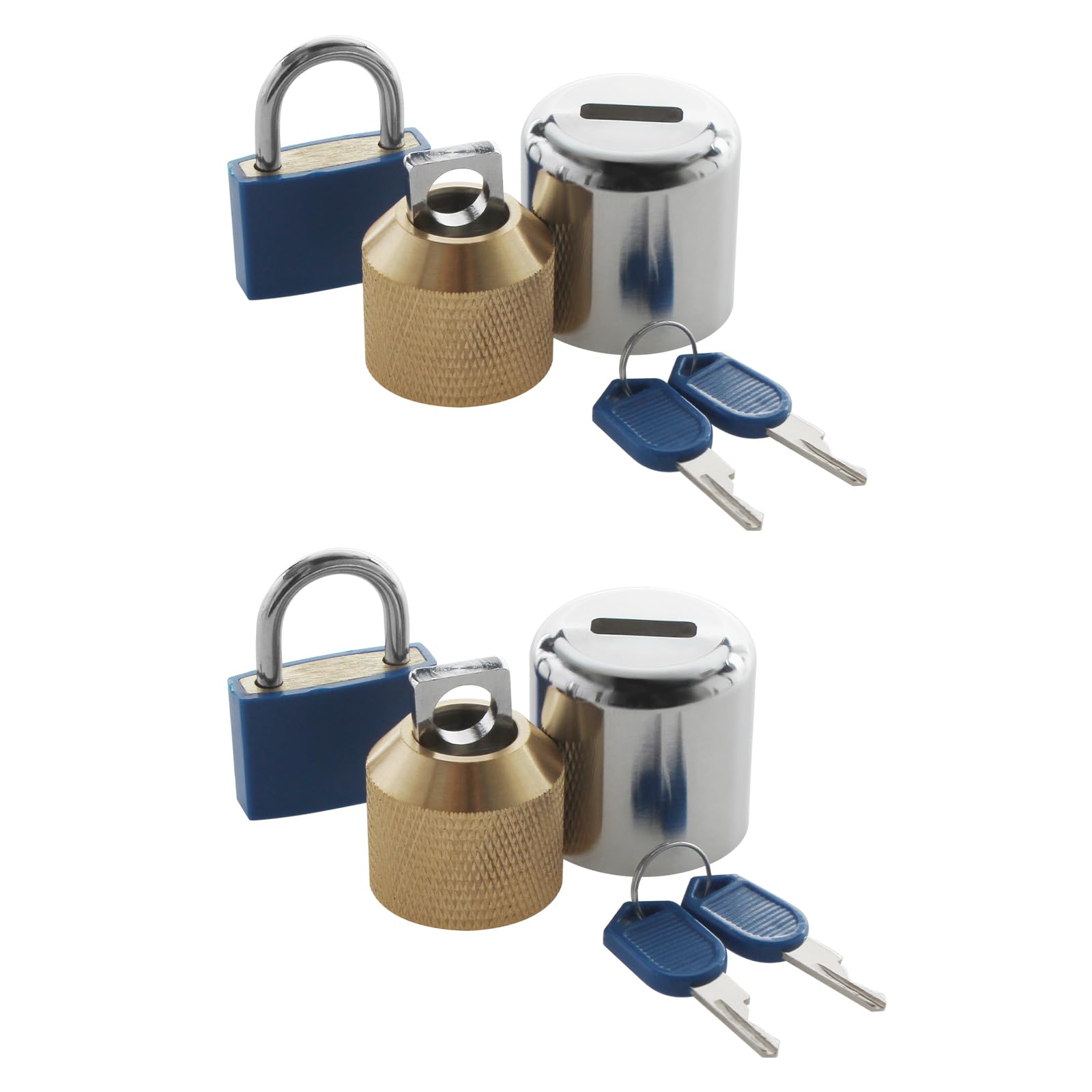UYZO DSL-2 hose bibb lock front view for secure outdoor faucet protection.