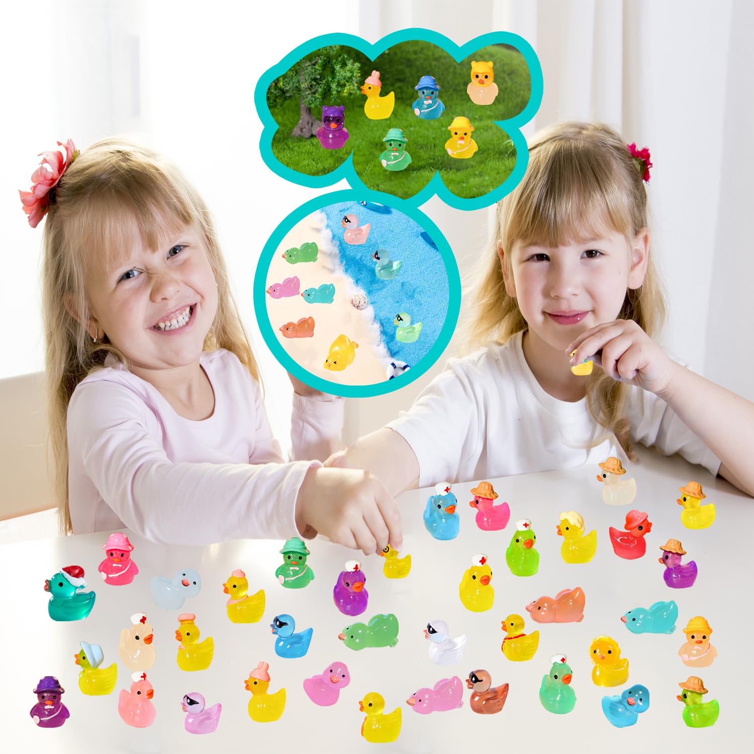 U-Zimikee helmet duck miniature suits action-themed displays and terrariums.