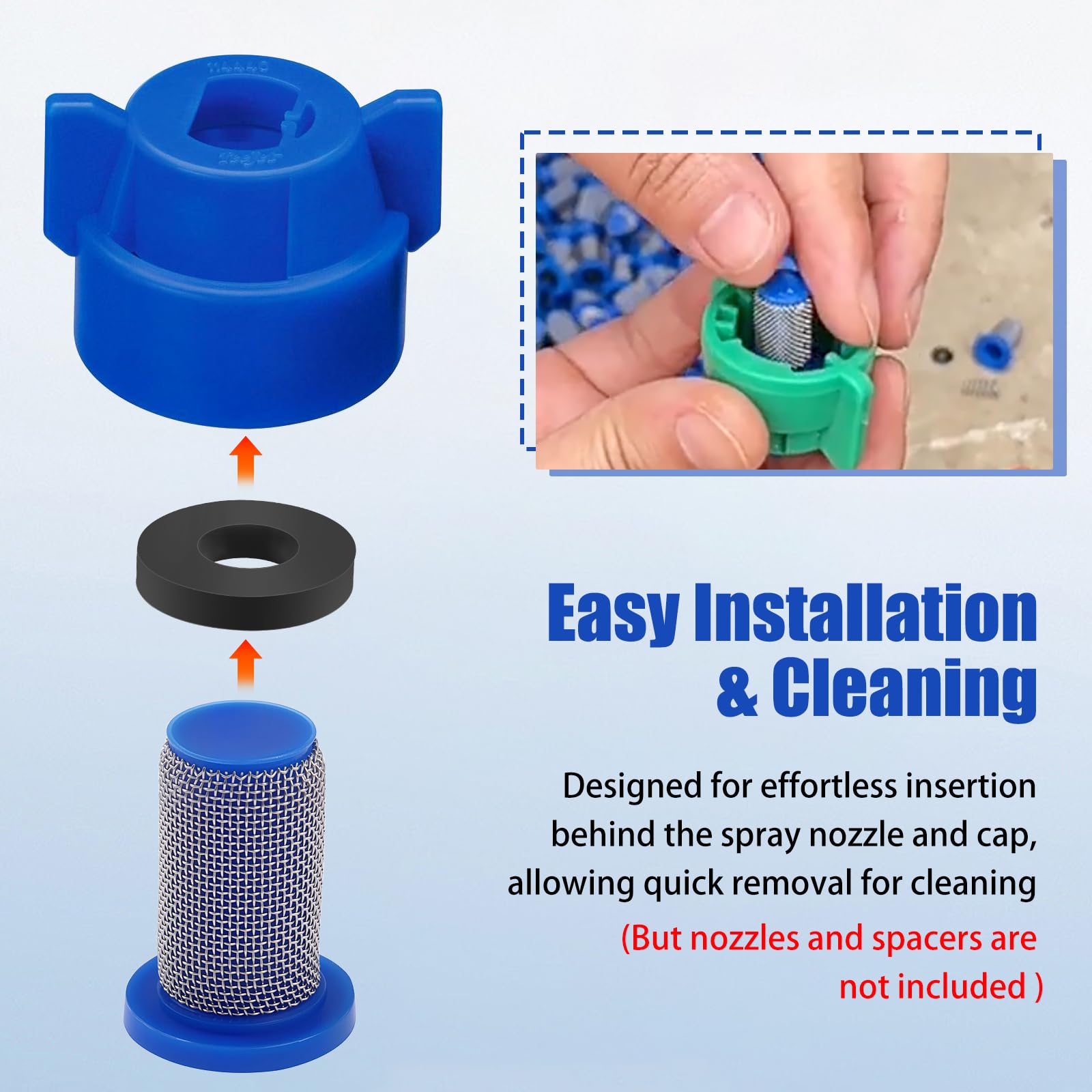 UZJYIEYG 8079-PP-50 compatible with TeeJet models for versatile spraying setups