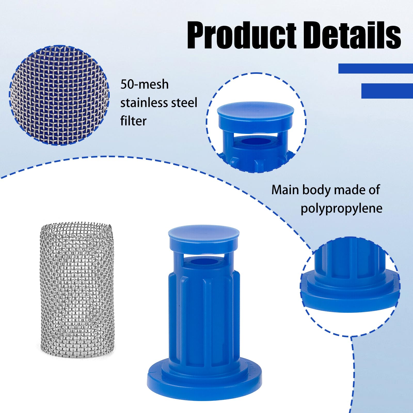 UZJYIEYG 8079-PP-50 easy behind-nozzle installation saves maintenance time