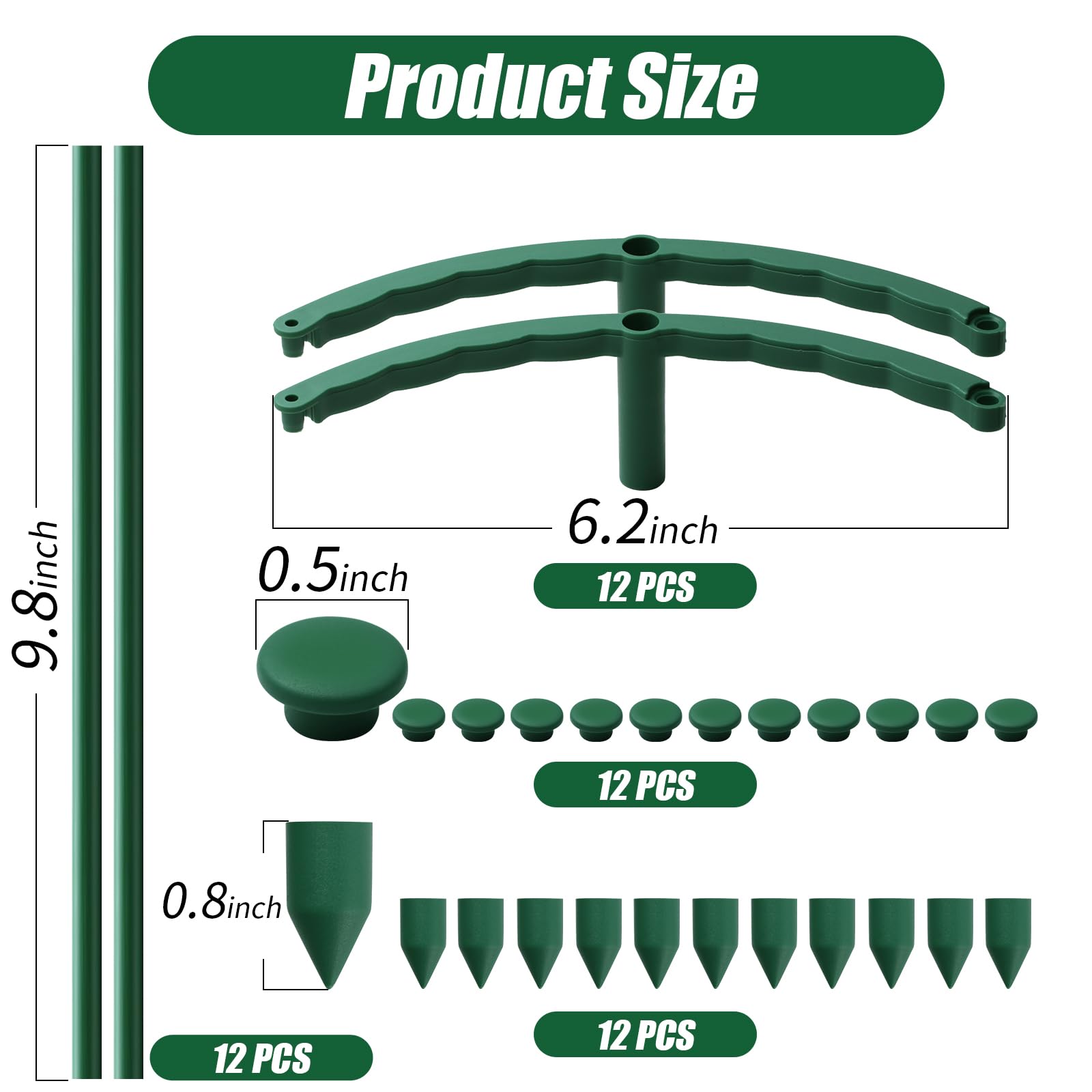 Uzoli stackable 3-tier plant cage demonstrates modular height adjustment for tall plants.