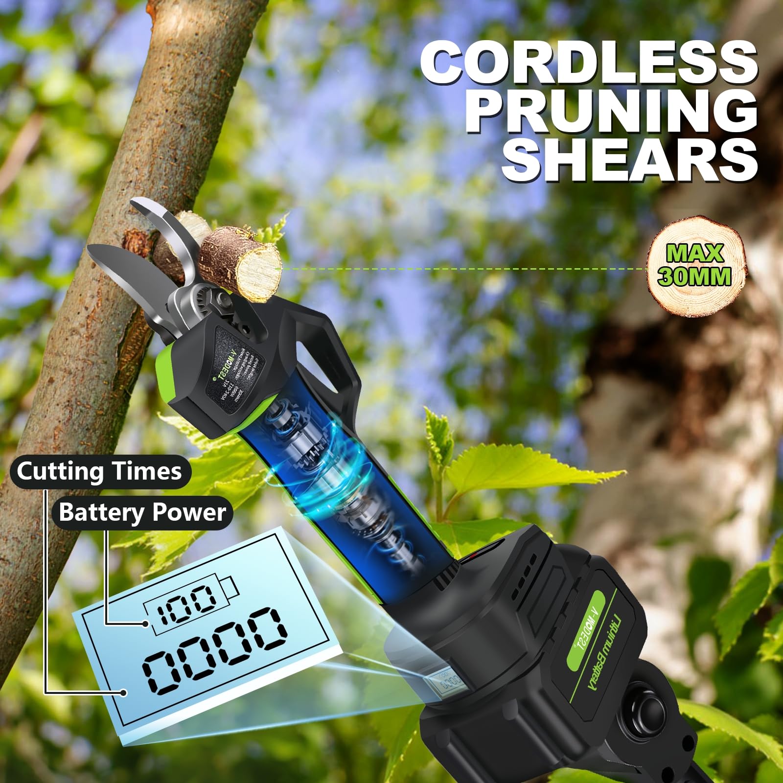 V-MODEST 8-inch blade delivers efficient cuts with a quiet brushless motor.