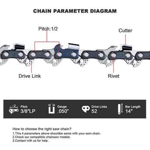 V-MODEST 3-pack fits Ryobi models for easy, ready-to-install chains