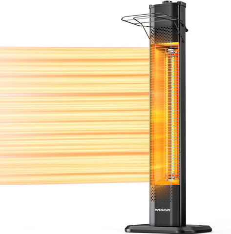 VAGKRI outdoor electric patio heater on a patio delivering warm evenings