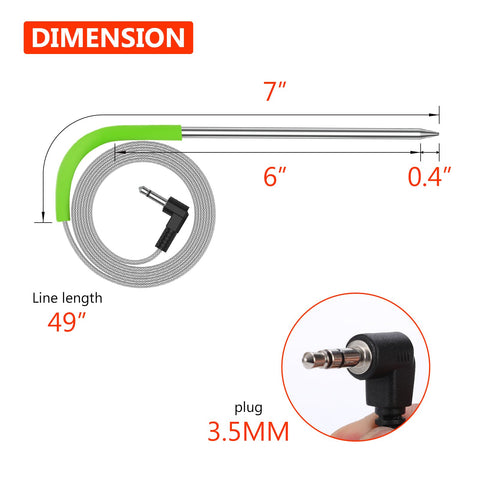 VAGLOBA two-pack meat clip probes for secure placement during grilling