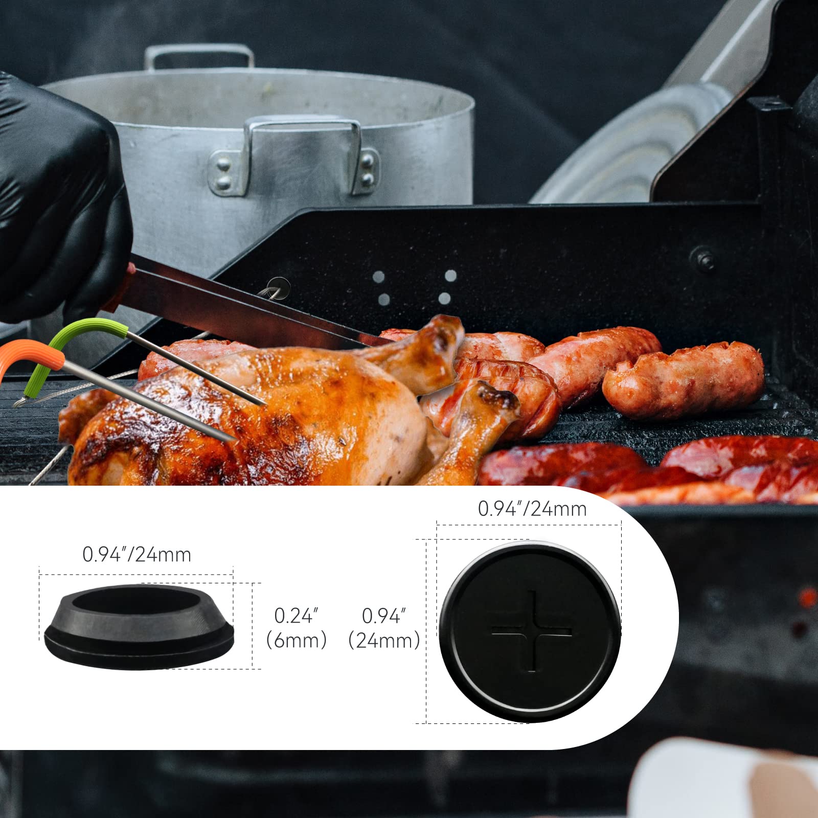VAGLOBA silicone-wrapped probe end protects against heat exposure.