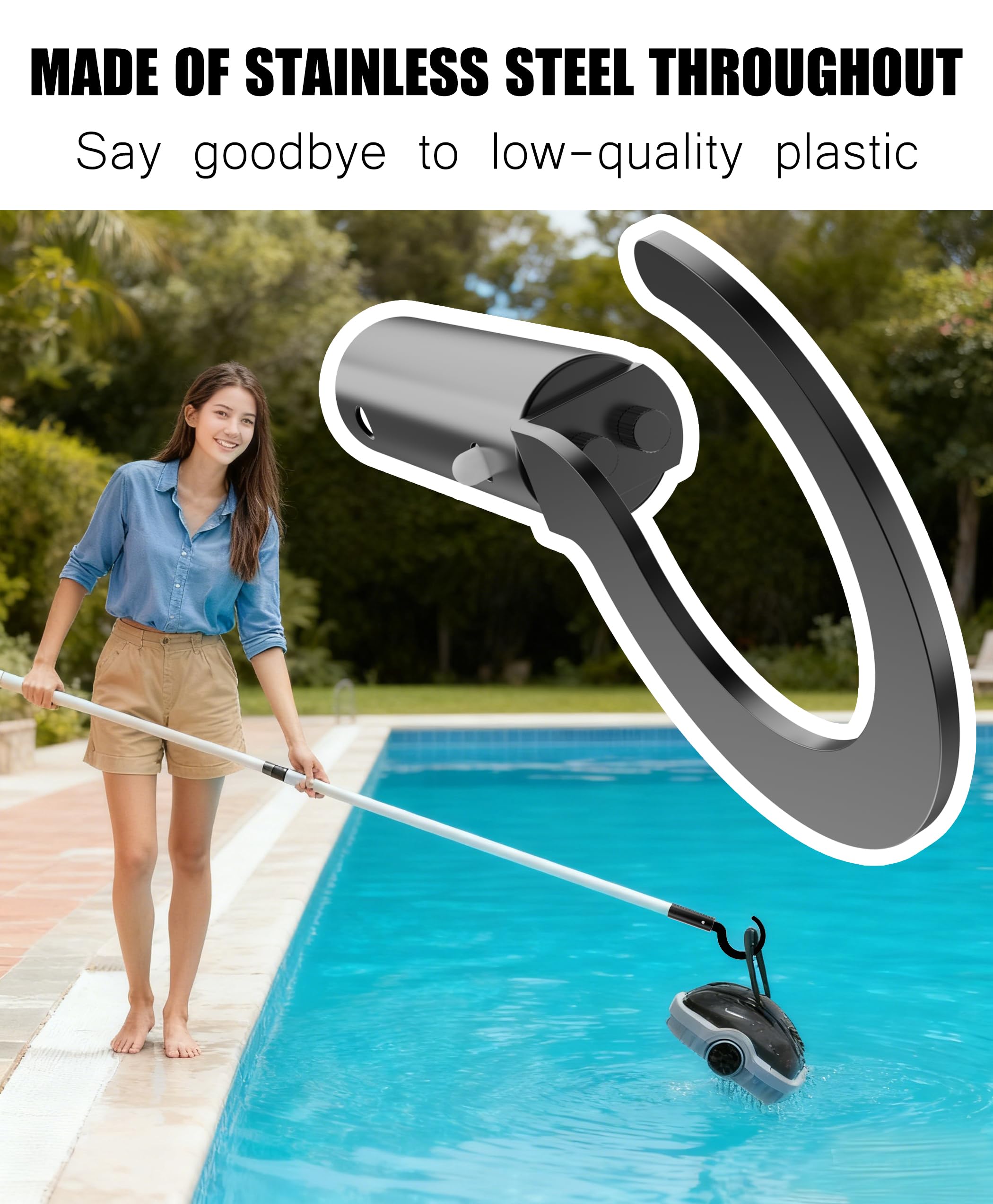 VAIIO hook with corrosion-resistant coating protects against rust.