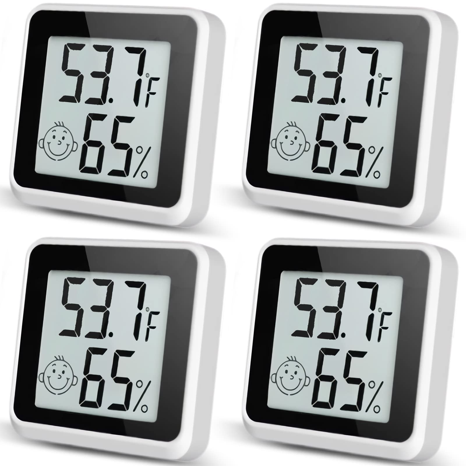 Vaikby indoor humidity meter 4pack with display helps monitor humidity at a glance for comfortable rooms