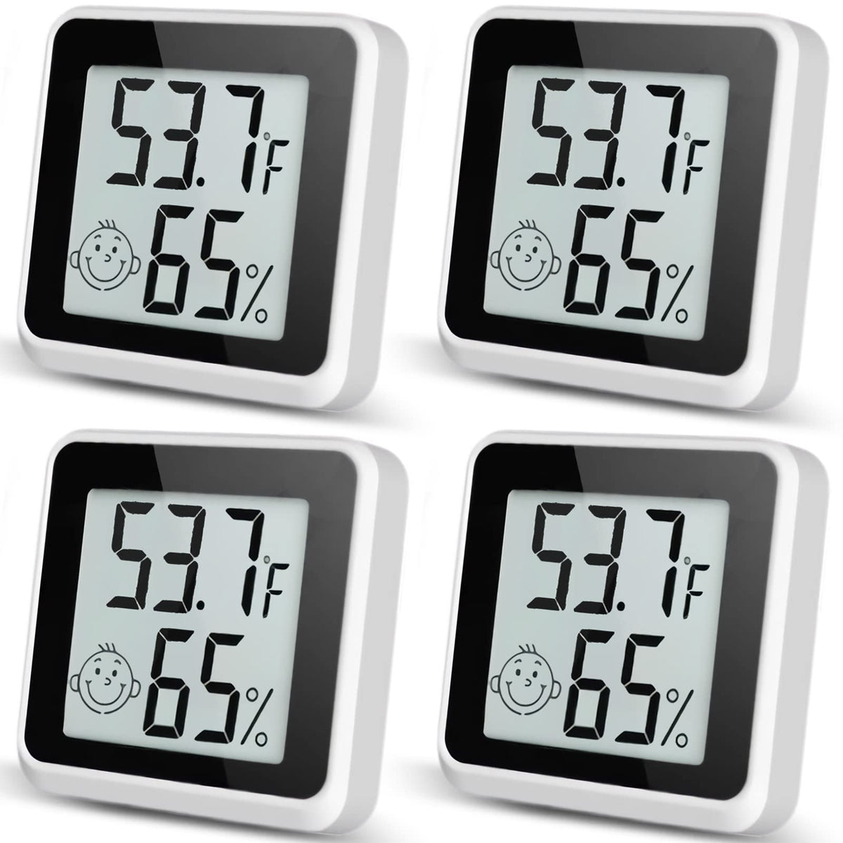 Vaikby indoor humidity meter 4pack with display helps monitor humidity at a glance for comfortable rooms
