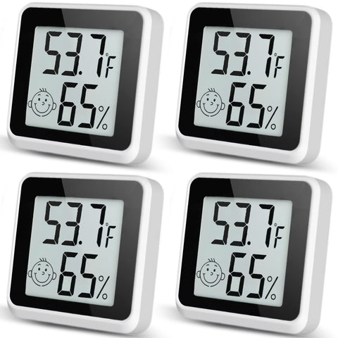 Vaikby indoor humidity meter 4pack with display helps monitor humidity at a glance for comfortable rooms