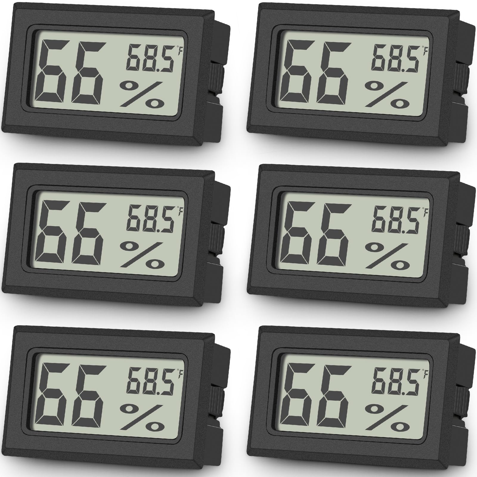 Vaikby mini thermometer-hygrometer display shows precise temp and humidity.