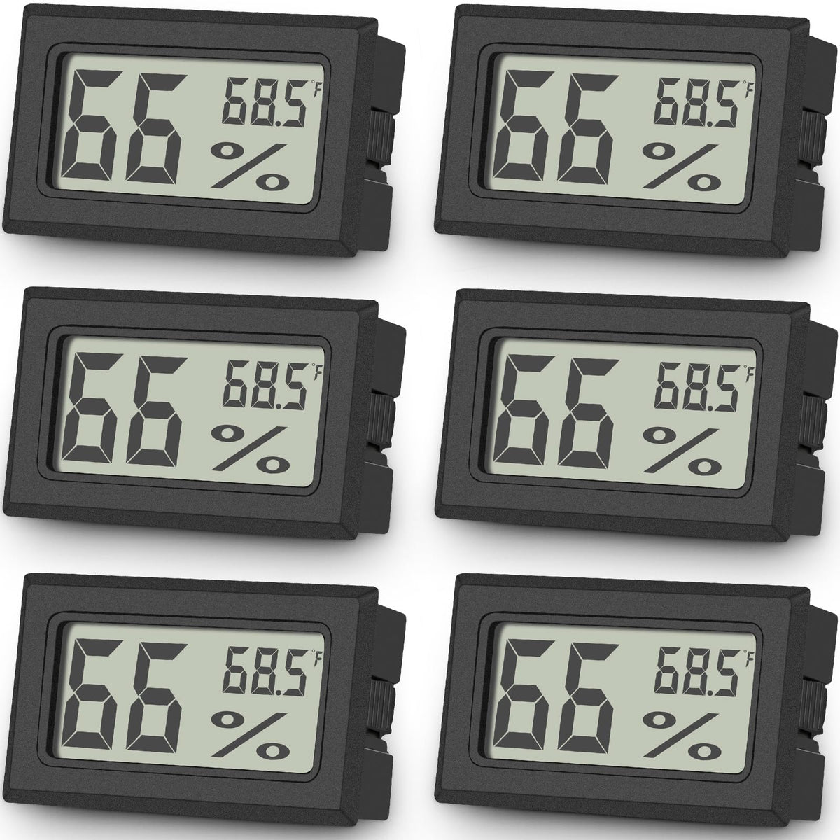 Vaikby mini thermometer-hygrometer display shows precise temp and humidity.