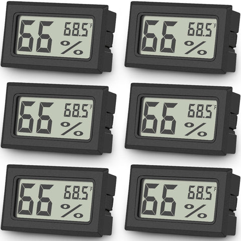 Vaikby mini thermometer-hygrometer display shows precise temp and humidity.