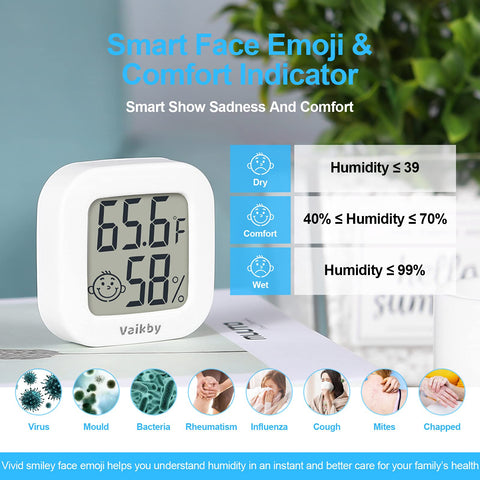Vaikby temperature humidity monitor highlights high-accuracy sensors for greenhouse use.