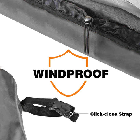 Vailge adjustable cord-lock closure provides snug fit in windy conditions.