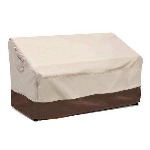 Vailge deep bench loveseat cover with waterproof protection for outdoor furniture.