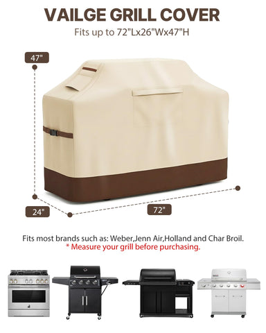 Vailge heavy-duty 600D material resists tears for long-lasting outdoor use.