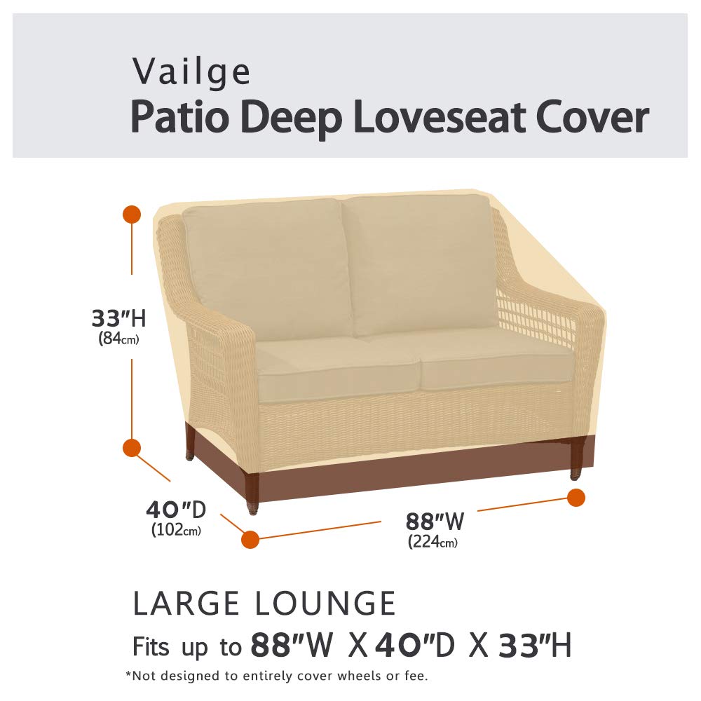 Vailge deep sofa cover fabric close-up showing rugged waterproof coating