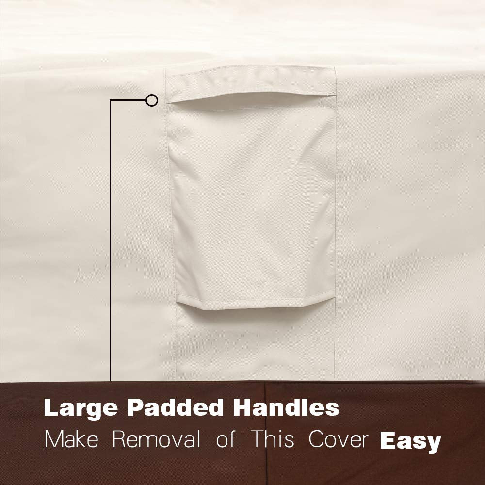Vailge padded handles provide easy handling when installing.