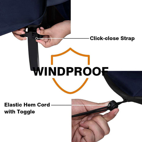 Vailge padded handles aid easy removal and installation.