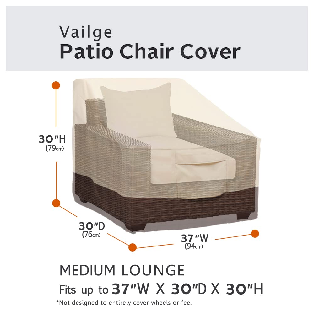 Vailge medium beige side view shows rugged fabric guarding against dirt and moisture.
