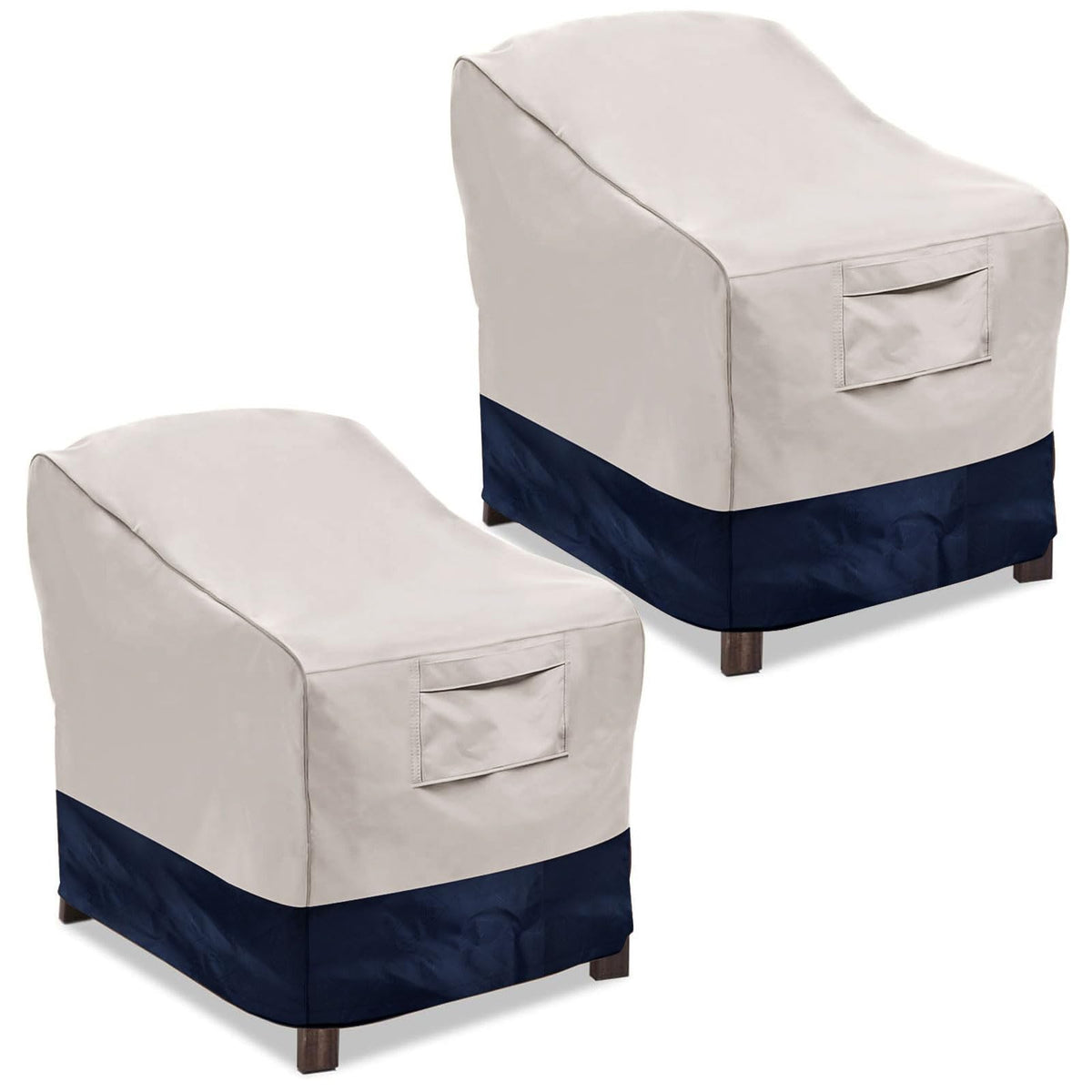 Vailge heavy-duty Oxford fabric patio chair cover protects outdoor furniture from sun and rain.