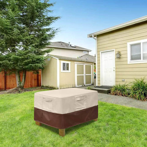 Vailge weather-resistant cover protects patio space during rain and wind.