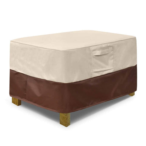 Vailge rectangle patio ottoman cover protecting furniture from sun and rain