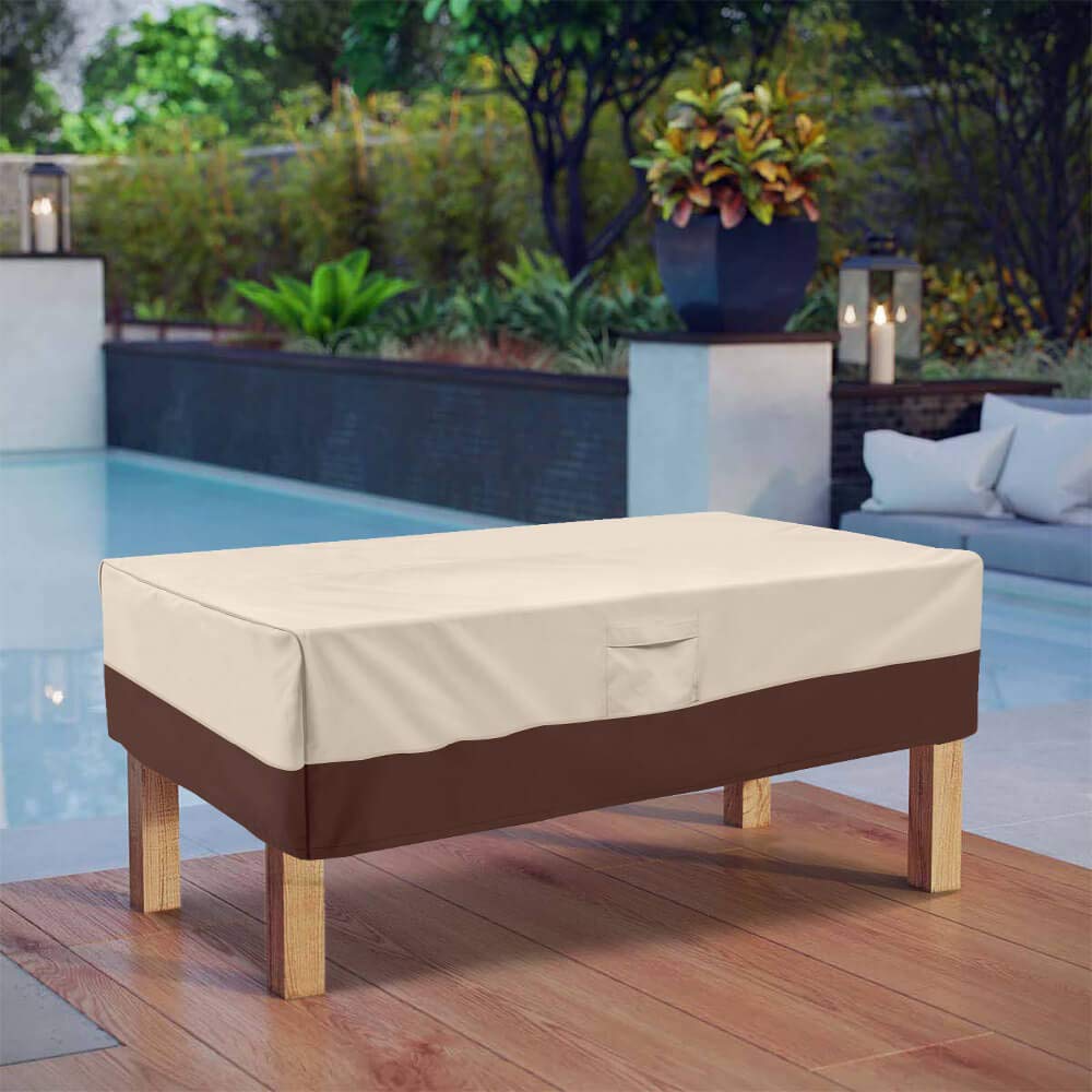 Vailge beige-brown color option blends with outdoor decor