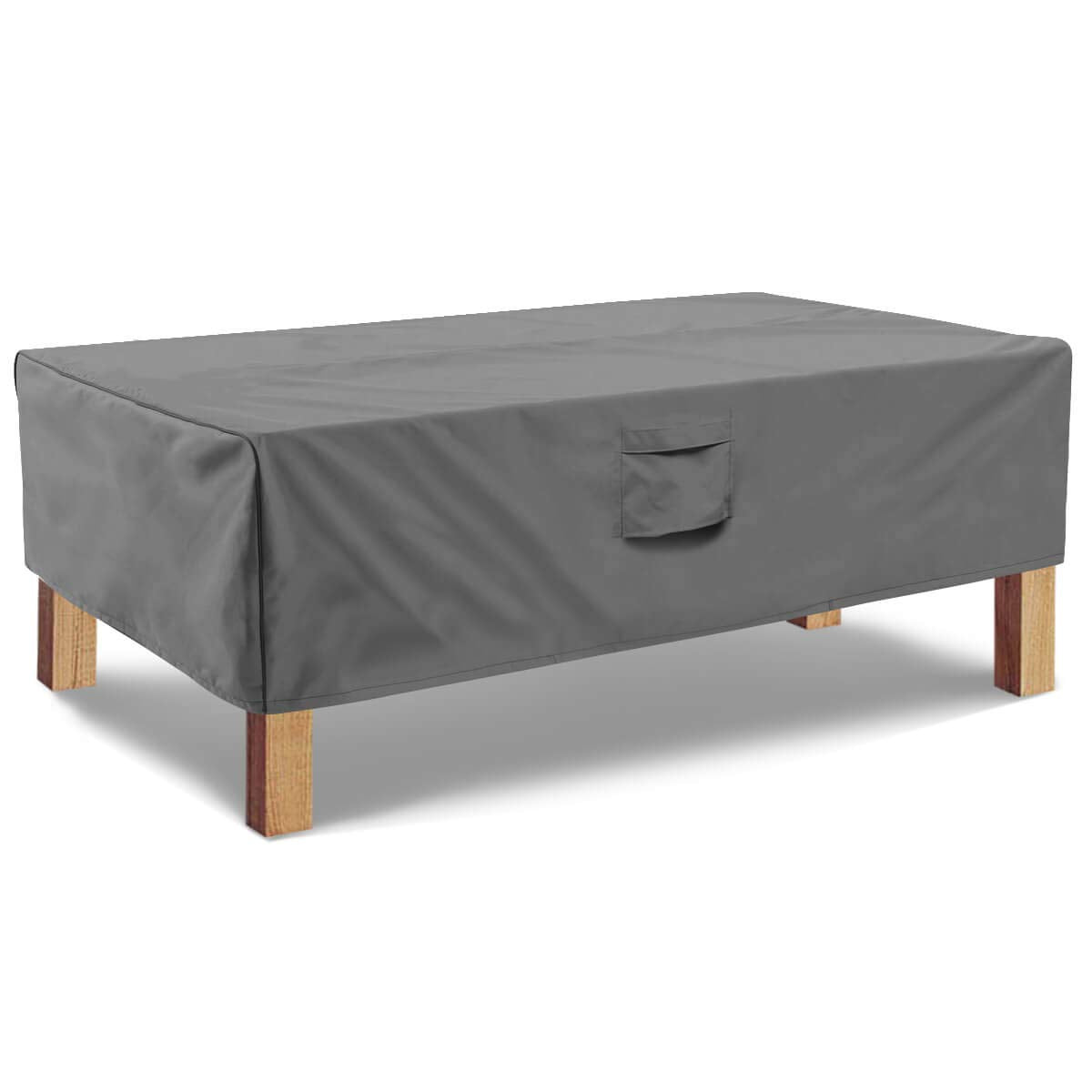 Vailge rectangular coffee table cover folded for compact storage and transport