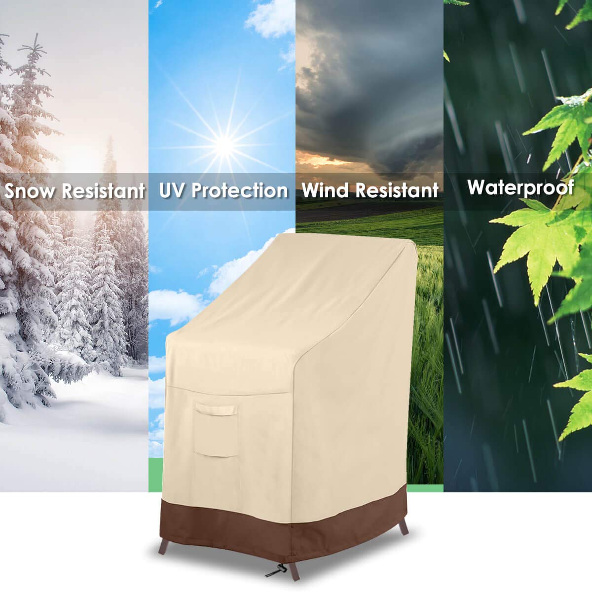 Vailge durable 600D oxford fabric with UV coating resists sun fading.