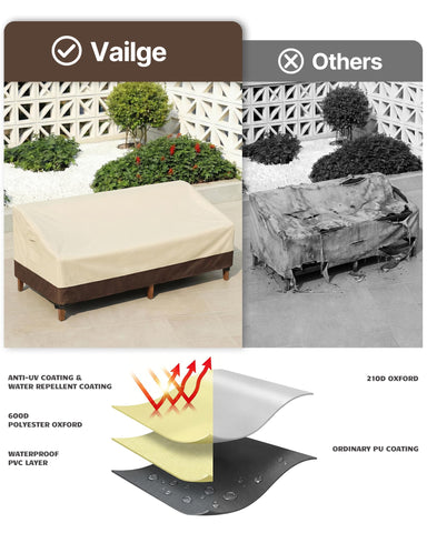 Vailge sturdy handles and straps ensure a snug, wind-resistant fit.