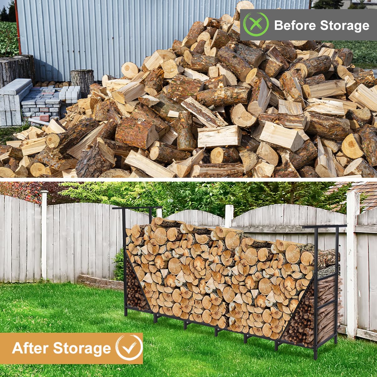 Vailge waterproof carrier bag included with firewood rack for easy transport