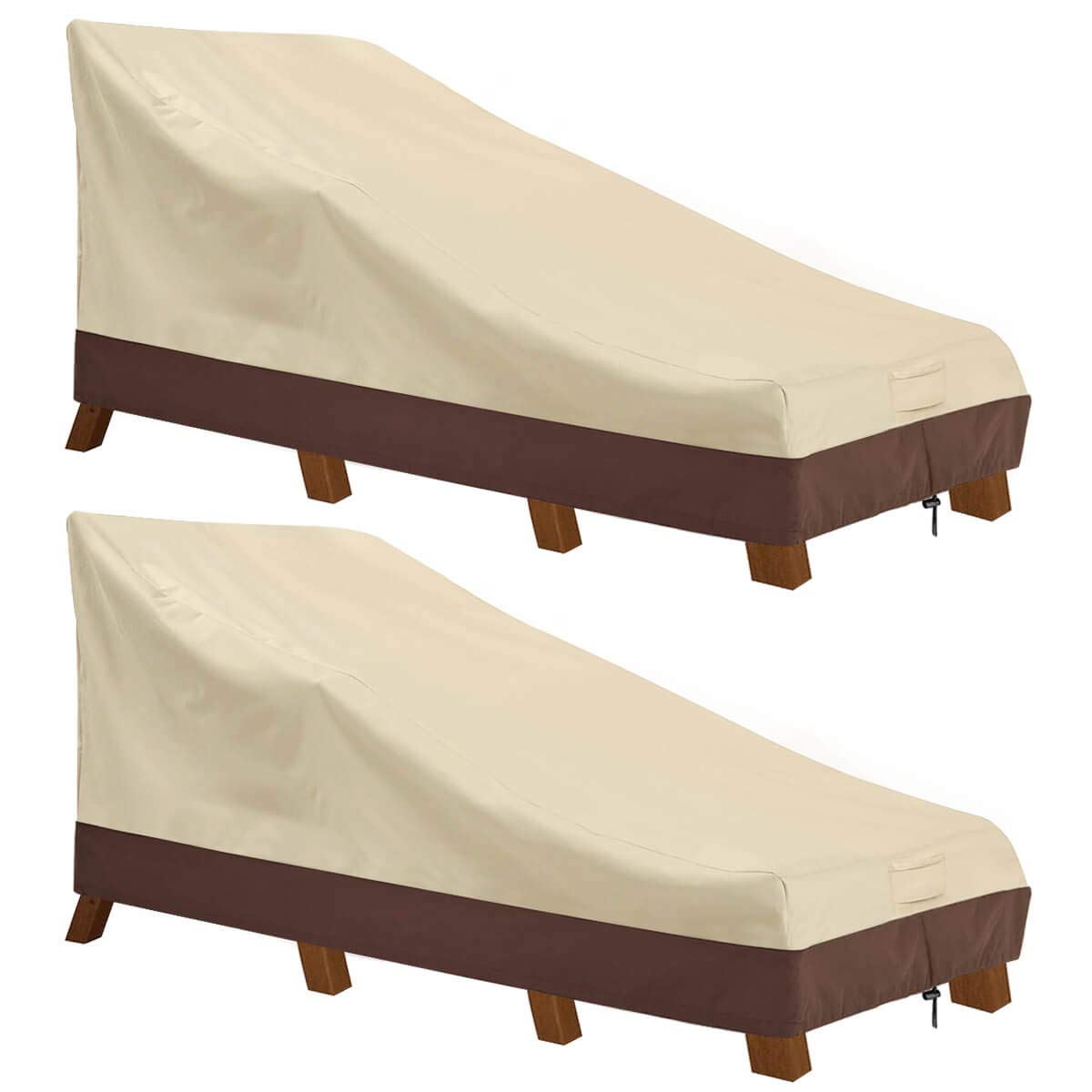 Vailge chaise lounge cover protects 71x30 furniture from sun and rain.