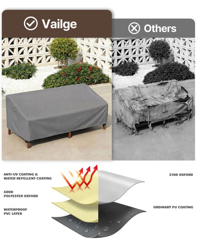 Vailge wind-proof straps secure the cover in wind