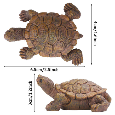 VAIPI mini turtle figurine enhances fairy garden with lifelike detail.
