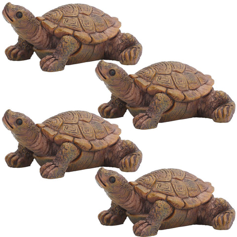 VAIPI resin turtle ornament adds personality to succulent planters.