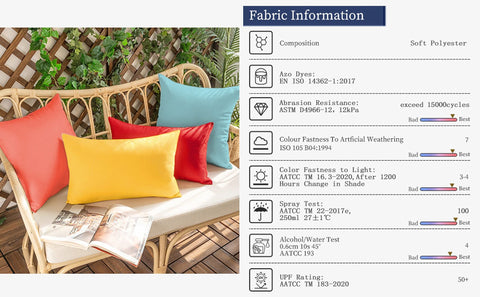 VAKADO fade-resistant polyester ensures long-lasting color in sunlight