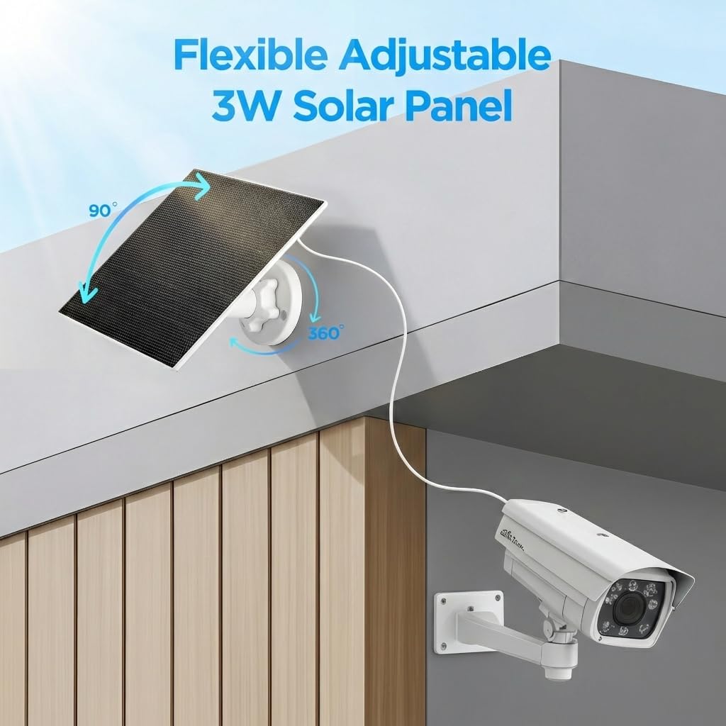 Vakiav solar panel 5V 3W cable and connectors for quick connections
